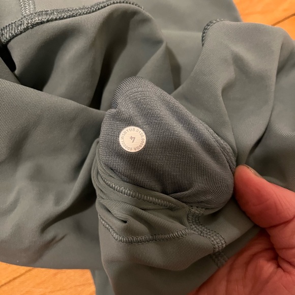 Tidewater Teal Lululemon Wunder Under High Rise Leggings full length size 4 - Picture 4 of 4